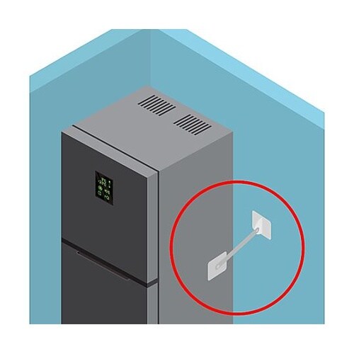 75x75mm 転倒防止可動式金具(ステ