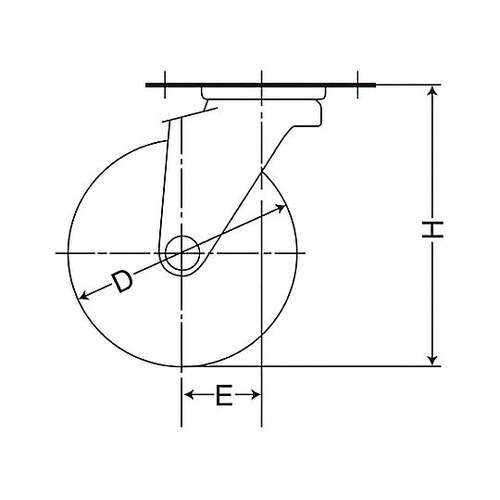 125mm キャスター(自在金具・ブレー
