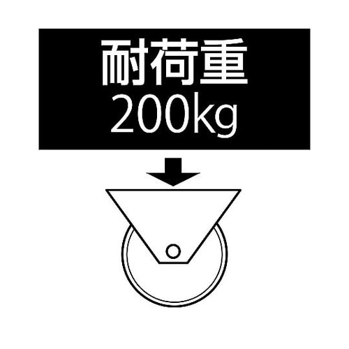 100mm キャスター(自在金具/ブレー