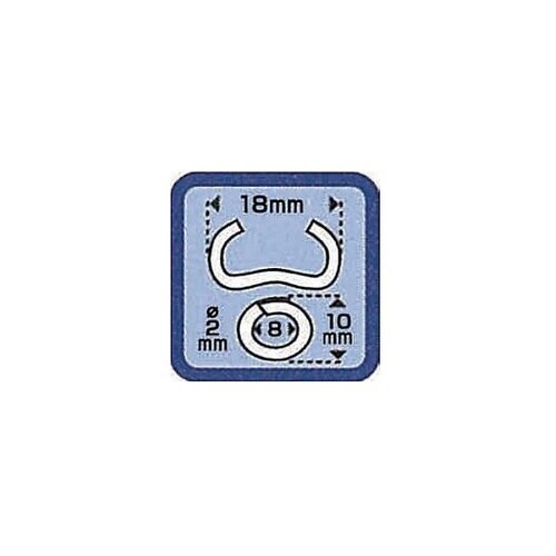 2.0x18mm ω型ホグリング(ガルバ