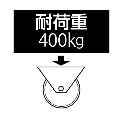 160mm キャスター(自在金具/静音快