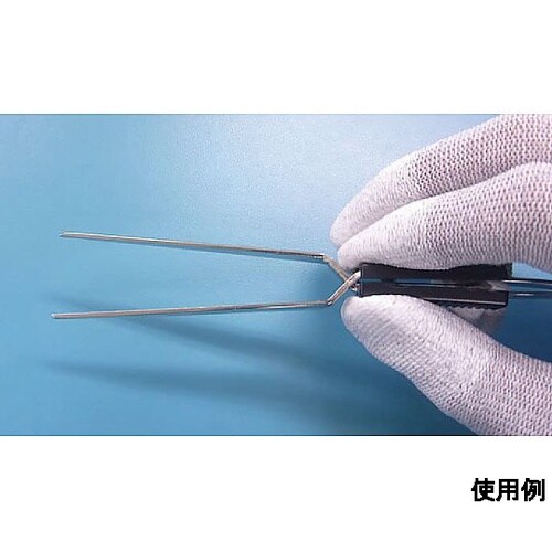 162mm 逆作用ピンセット(曲/ステン