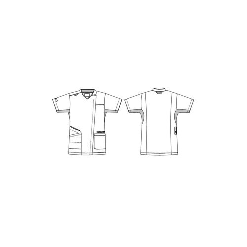 男女兼用スクラブ Tネイビー L AW−