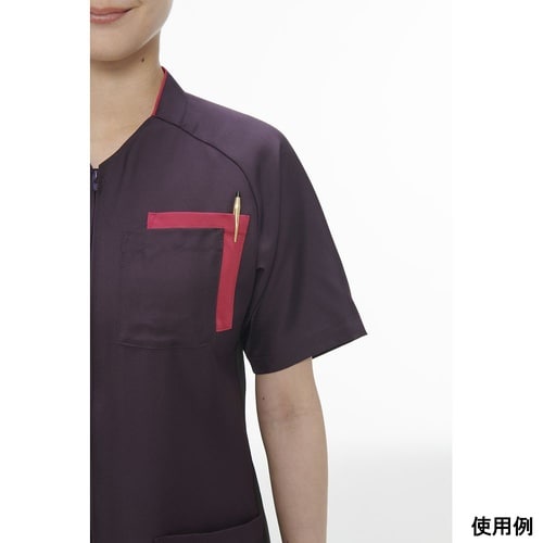 男女兼用スクラブ ネイビー+ピンク M