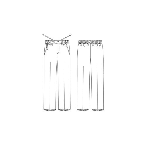 男女兼用パンツ ホワイト L AW−52