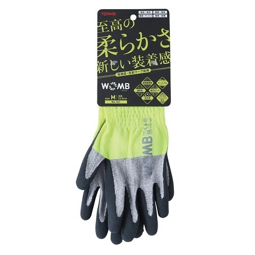 天然ゴム背抜き手袋 WOBM−MF2高視