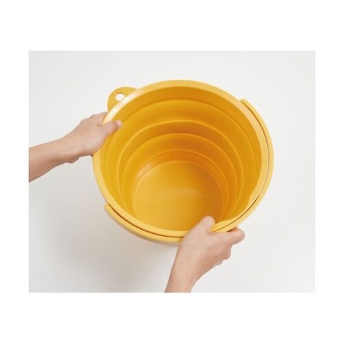 折りたたみバケツ イエロー 8L TOR