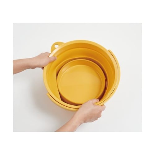 折りたたみバケツ イエロー 8L TOR