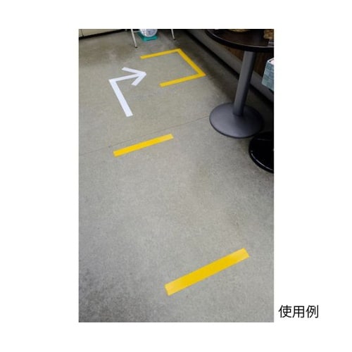 耐久ラインテープ 50mm×50m 黄