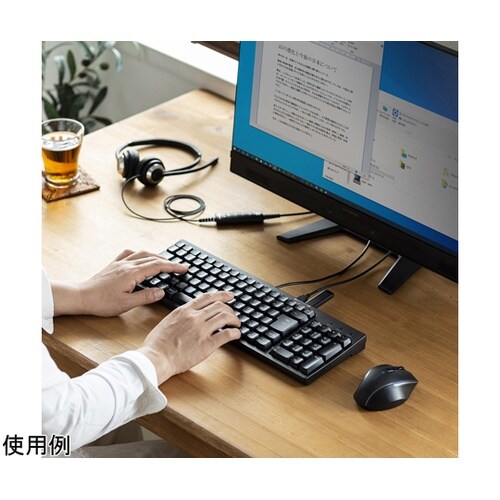 USBハブ付コンパクトキーボード SKB