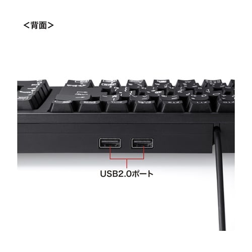 USBハブ付コンパクトキーボード SKB