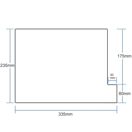 仕切ガイドラテラル A4 パステルイエロ