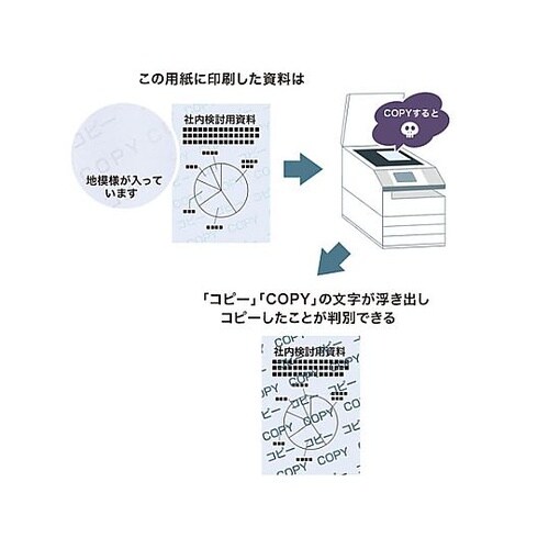A4/100枚 コピー偽造防止用紙(個人