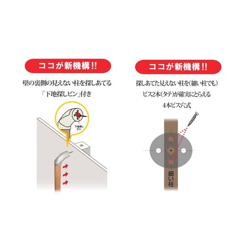 ぬくもり手すりPIN+ プラス ストレー