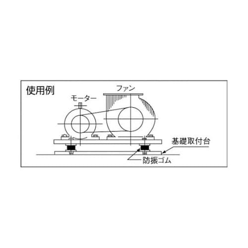TA513 丸形防振ゴム 両ボルトタイプ