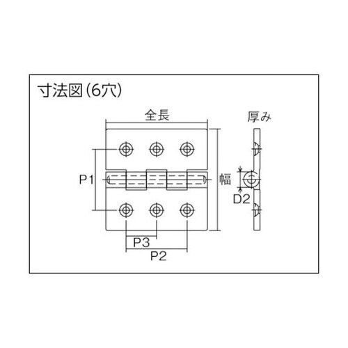TLS100F ステンレス製重量平型蝶番