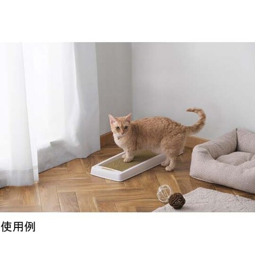 ダストレス猫の爪とぎスリム ホワイト C
