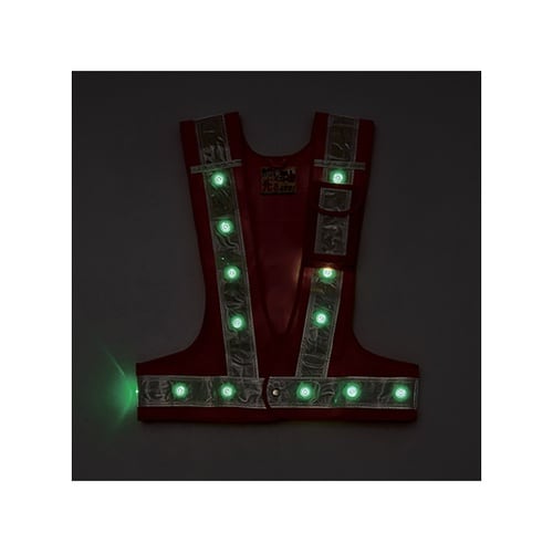 238100 多機能LEDベスト 橙 緑