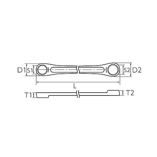 19x21mm 両口めがねレンチ(超ロン