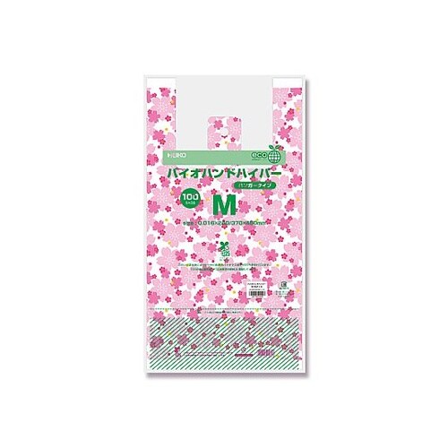 レジ袋 バイオハンドハイパー M 花さく
