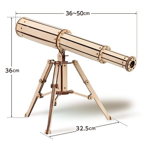 木製天体望遠鏡クラフトキット 58501