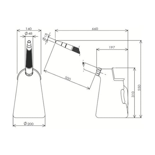 3250 ポリジョッキロングノズル 5L