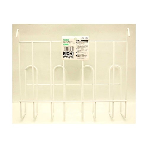 メッシュパネル用 マガジンラック 白 横