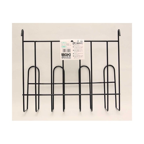 メッシュパネル用 マガジンラック 黒 横