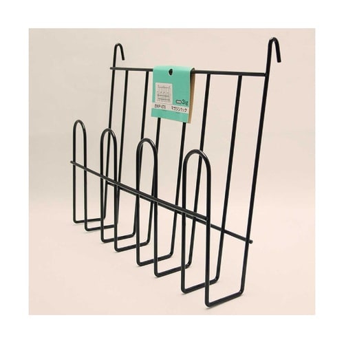 メッシュパネル用 マガジンラック 黒 横