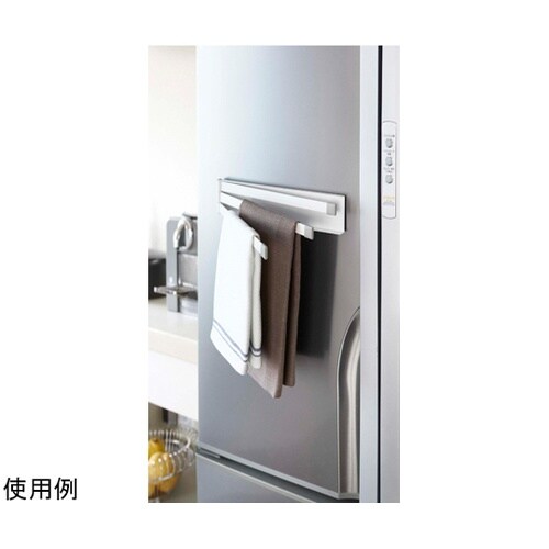 マグネット布巾ハンガー プレート ホワイ