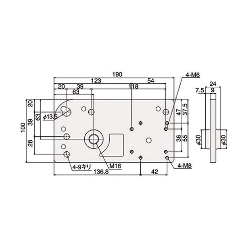 TSFK911 キャスタープレート