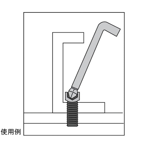 ロングボールポイント六角棒セット 9本組