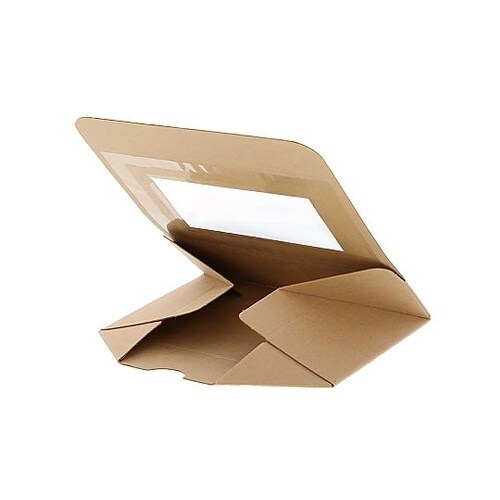 食品箱 ネオクラフト 窓付BOX S ク