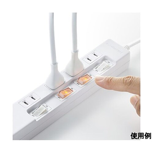 AC125V/14A タップ(USB充電