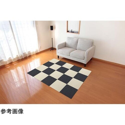 撥水タイルマット 8枚入 ダークグレー