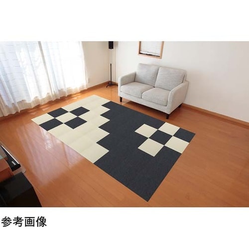 撥水タイルマット 8枚入 ダークグレー