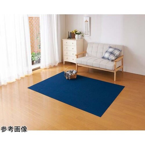 撥水タイルマット 8枚入 ネイビーブルー