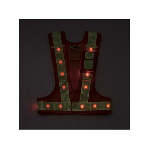 238101 多機能LEDベスト 黄 赤