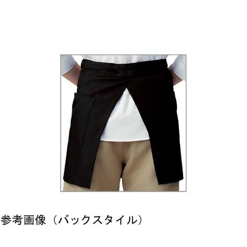 サロンエプロン ネイビーチェック フリー