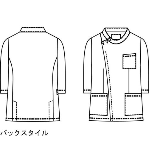 ジャケット七分袖男女兼用 グレー M 7