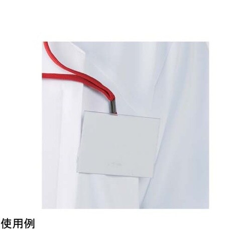 スクラブジャケット(半袖男女)ホワイト×