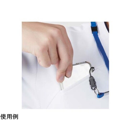 スクラブジャケット(半袖男女)ホワイト×