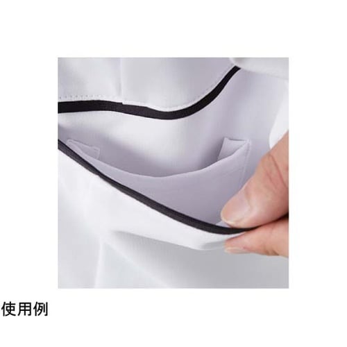 スクラブジャケット(半袖男女)ホワイト×