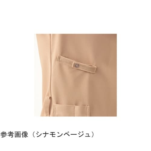 スクラブジャケット男女半袖 ボルドー L