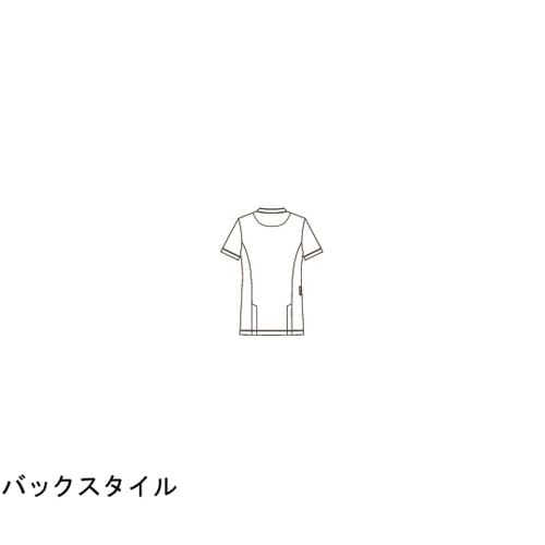 スクラブジャケット男女半袖 ライトアメジ