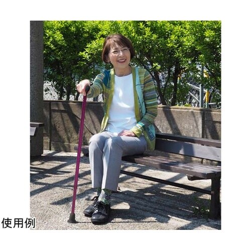 バンブーステッキ ワイド ワインレッド