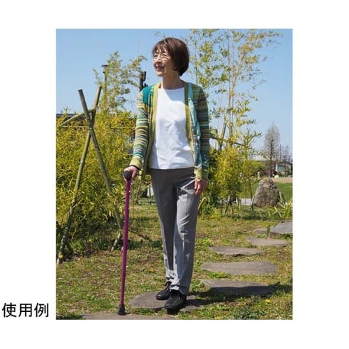 バンブーステッキ ワイド ワインレッド