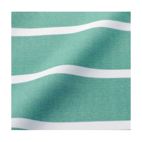 ボーダー胸当てエプロン ミントグリーン