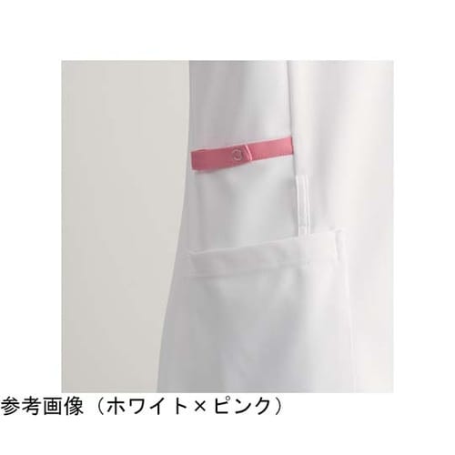 マタニティジャケット半袖 ホワイト×ピン