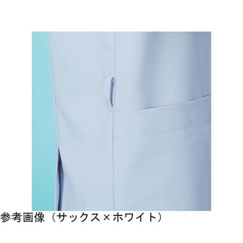 メンズジャケット半袖 ネイビー×サックス